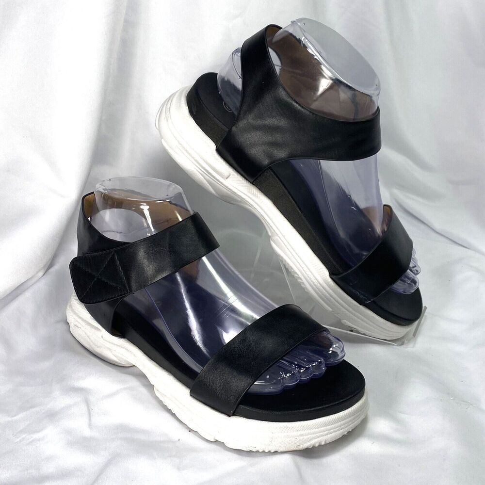 Weeboo Sandals Womens 6.5 Andrea Platform Slide Adjustable Ankle Strap Slip On